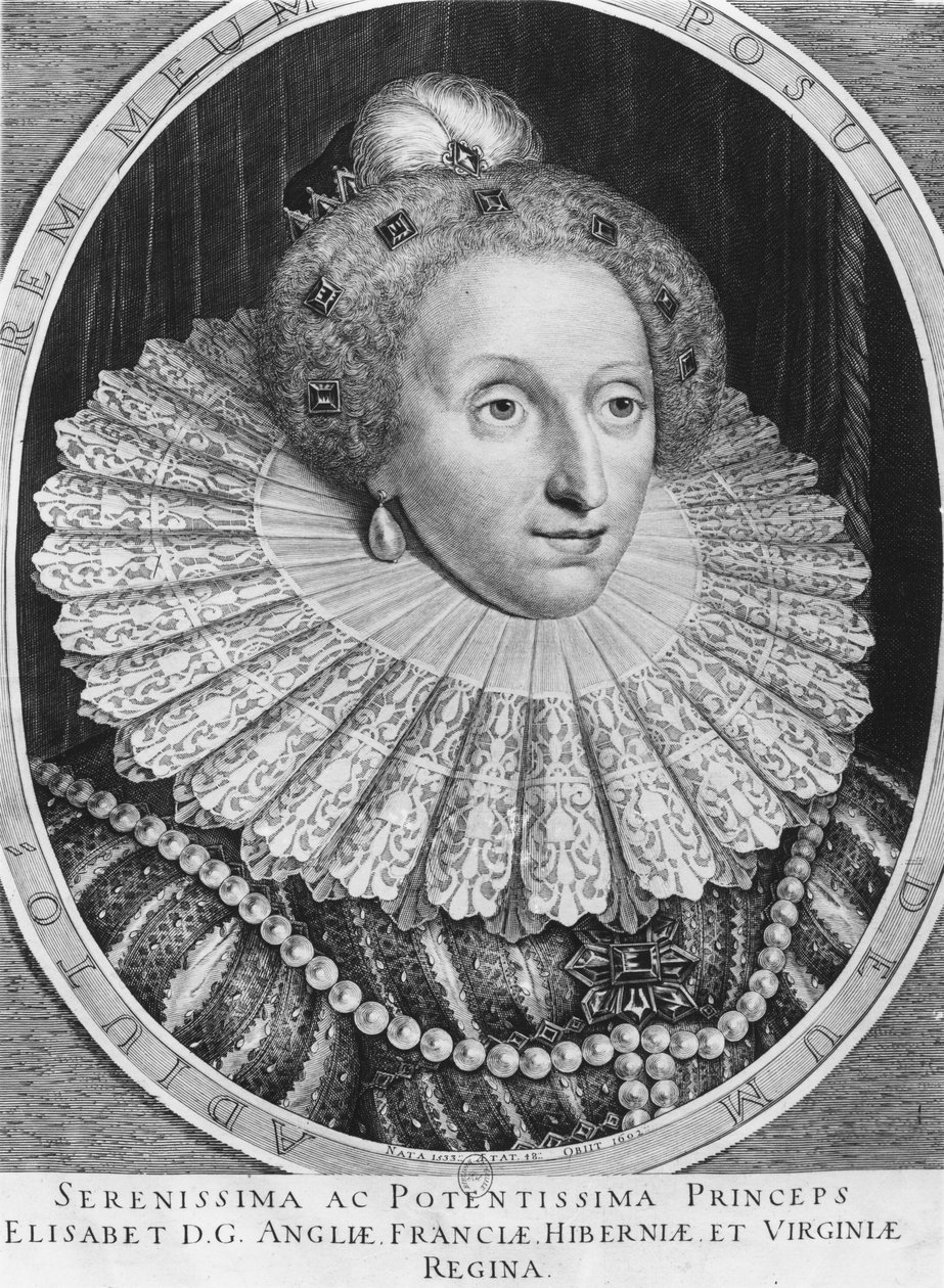 Elizabeth I, Koningin van Engeland door Hendrik I Hondius