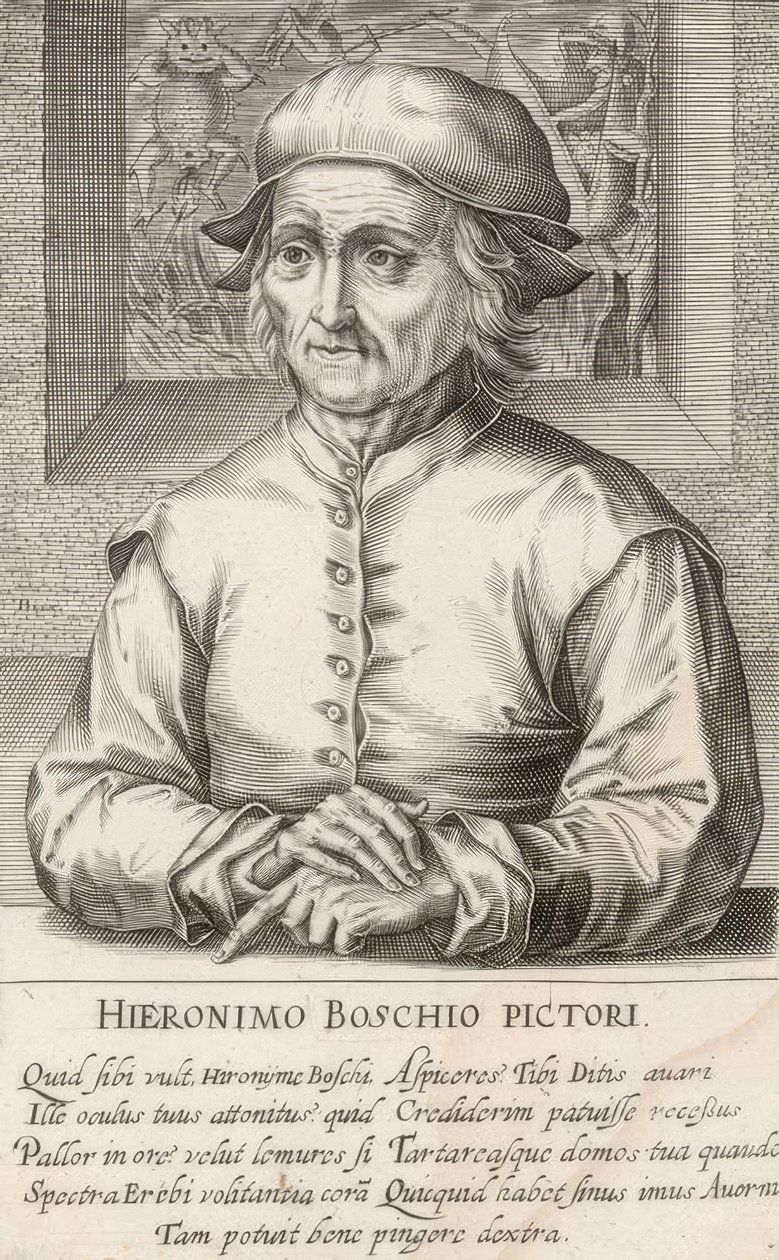 Hieronimo Boschio pictori door Hendrik I Hondius