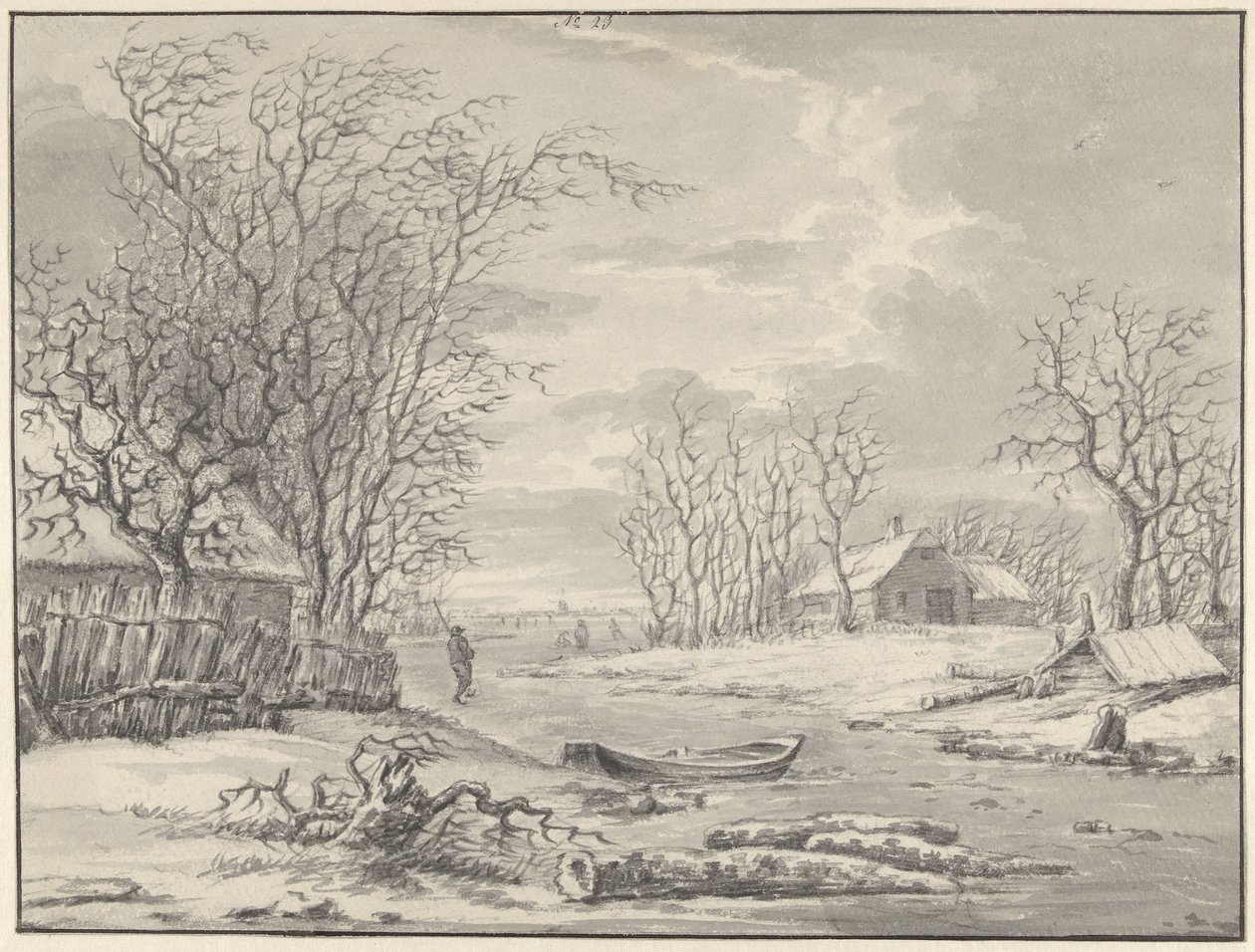 Winterlandschap door Hendrik Meijer