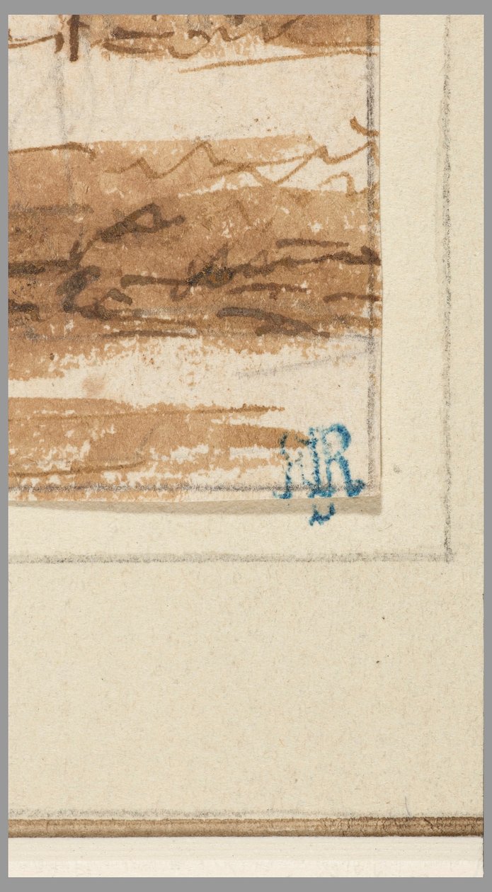 Tekening, Stad aan een kanaal, 1750-70 door Hendrik Spilman
