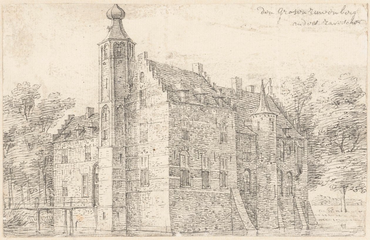 Het kasteel de Grote Ruwenberg bij St. Michielsgestel door Hendrik Spilman