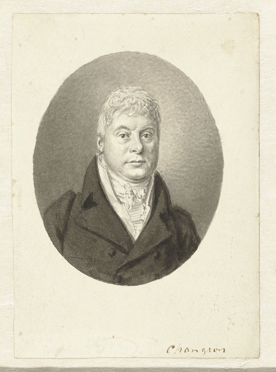 Portret van F.D. Changuion door Hendrik Willem Caspari