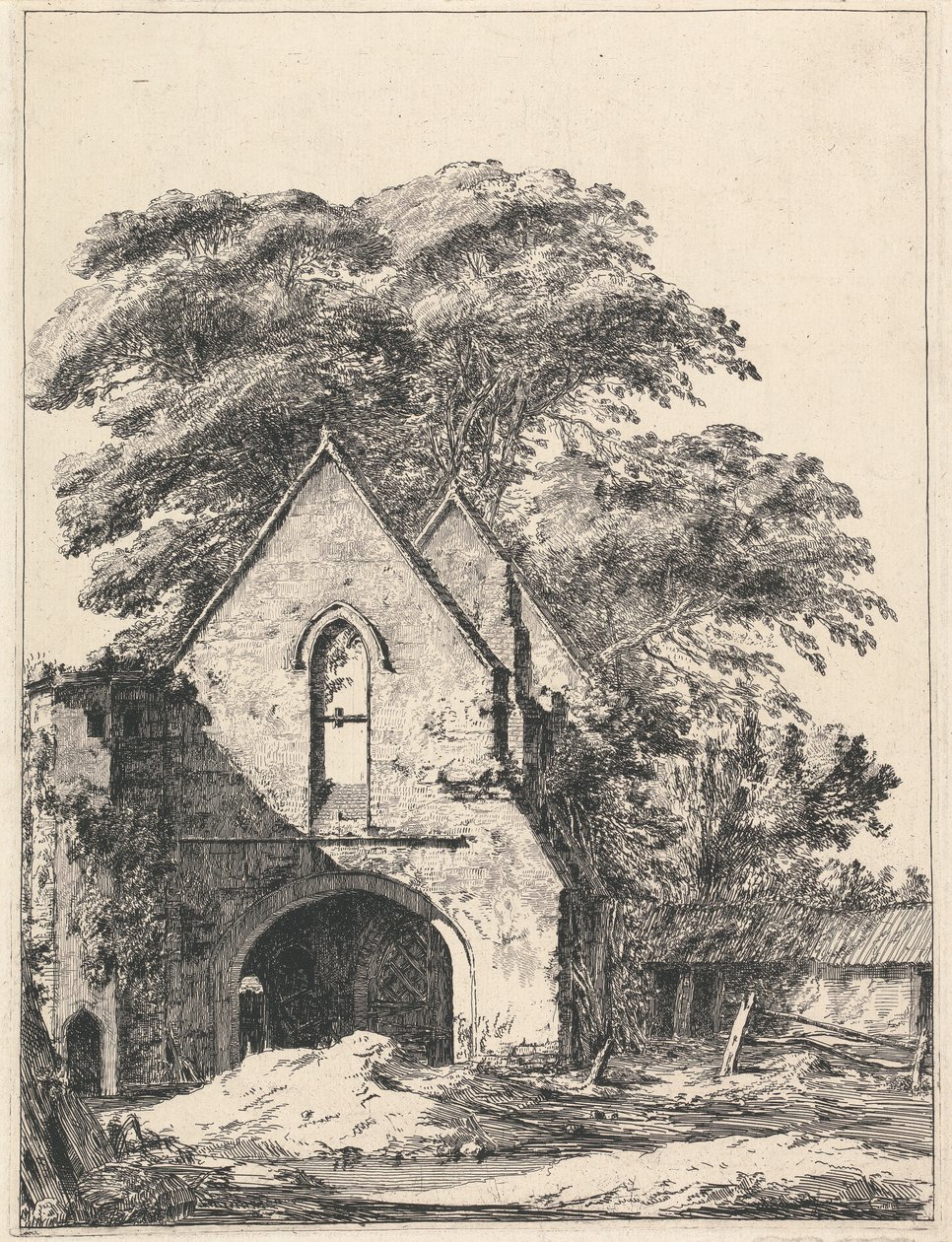 Maxstoke Priory door Heneage Finch fourth Earl of Aylesford