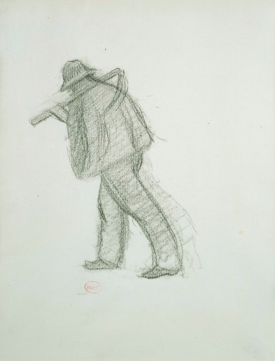 Boer met zeis door Henri Edmund Cross