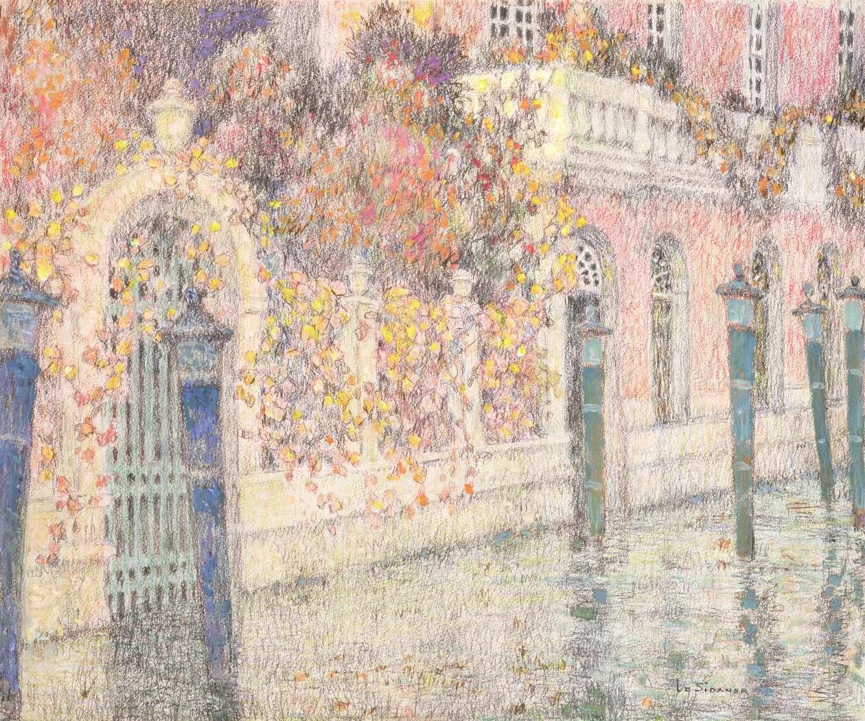 Venetië door Henri Eugene Augustin Le Sidaner