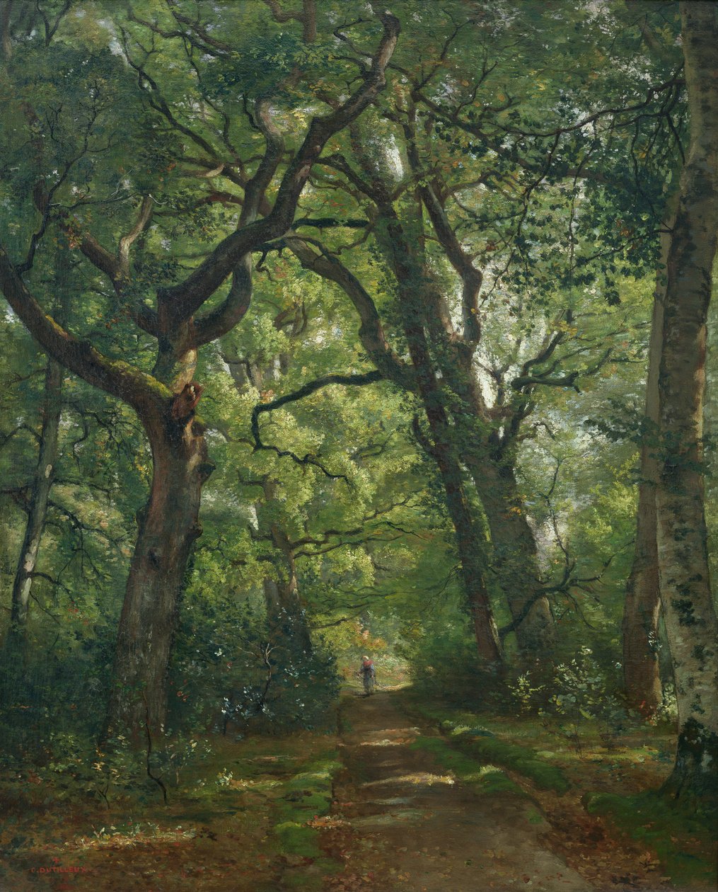 Pad in het Bos, 1864 door Henri Joseph Constant Dutilleux
