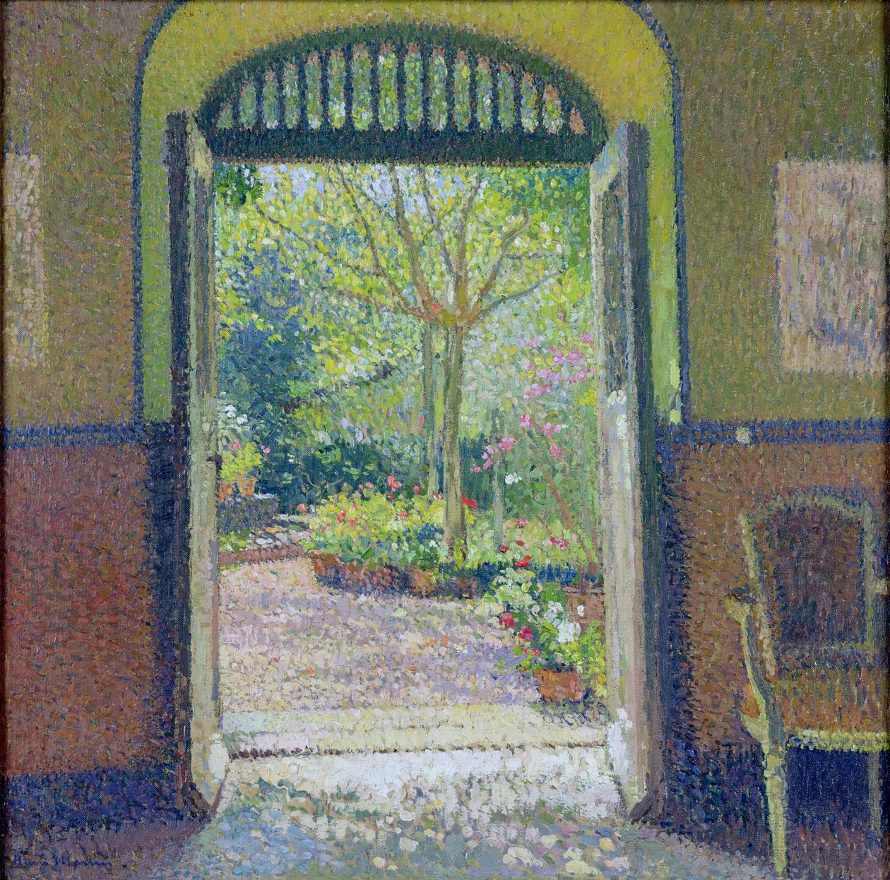 Een tuin in de zonneschijn door Henri Martin