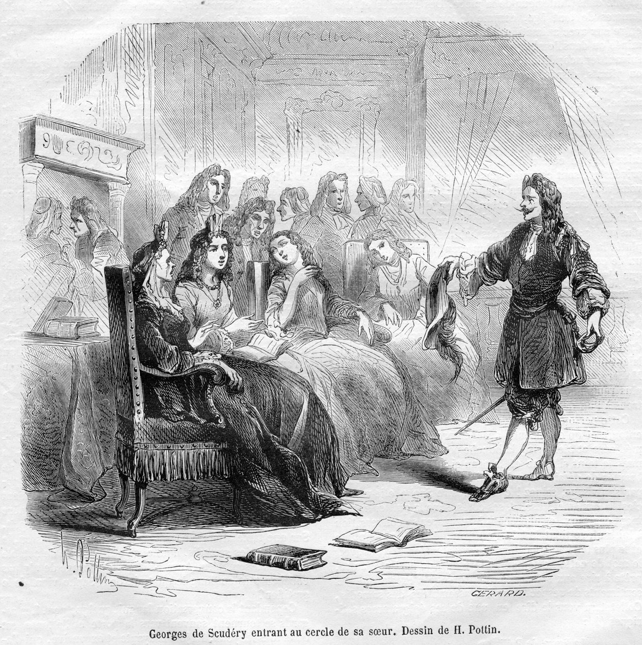 gravure door Henri Pottin