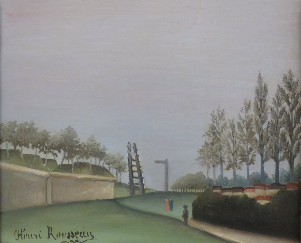 Uitzicht op de vestingwerken vanaf de Porte de Vanves door Henri Rousseau