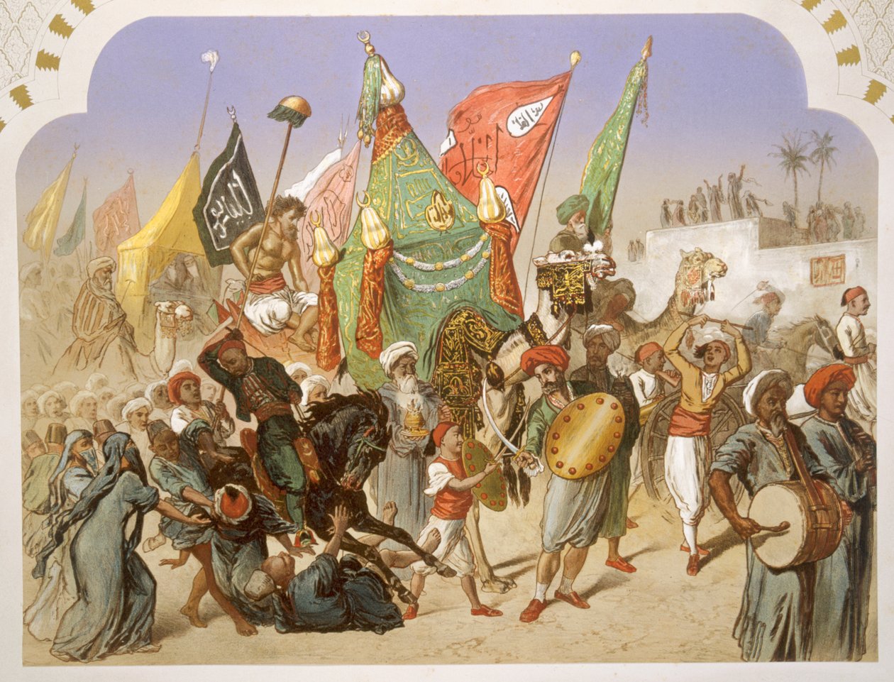 De terugkeer van de Mahmal naar Caïro, 1860 door Henri de Montaut