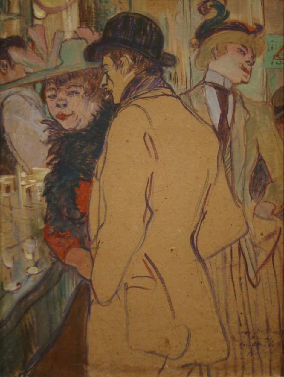 Alfred la Guigne door Henri de Toulouse Lautrec