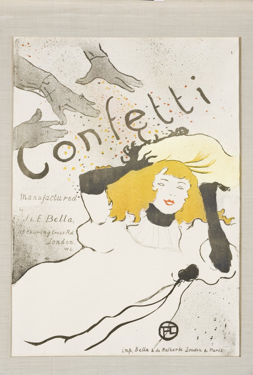 Confetti, 1894 door Henri de Toulouse Lautrec