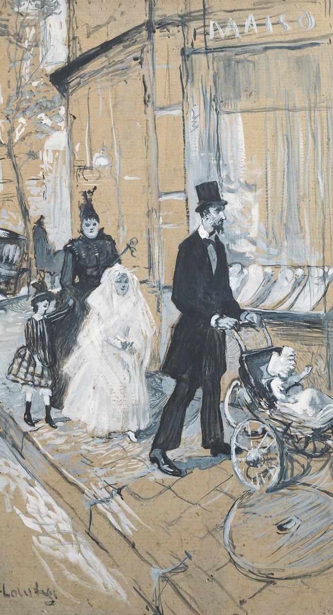 Eerste Communiedag, 1888 door Henri de Toulouse Lautrec