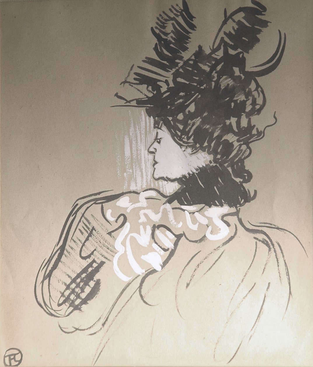 Nieuwe hoed Suzanne door Henri de Toulouse Lautrec