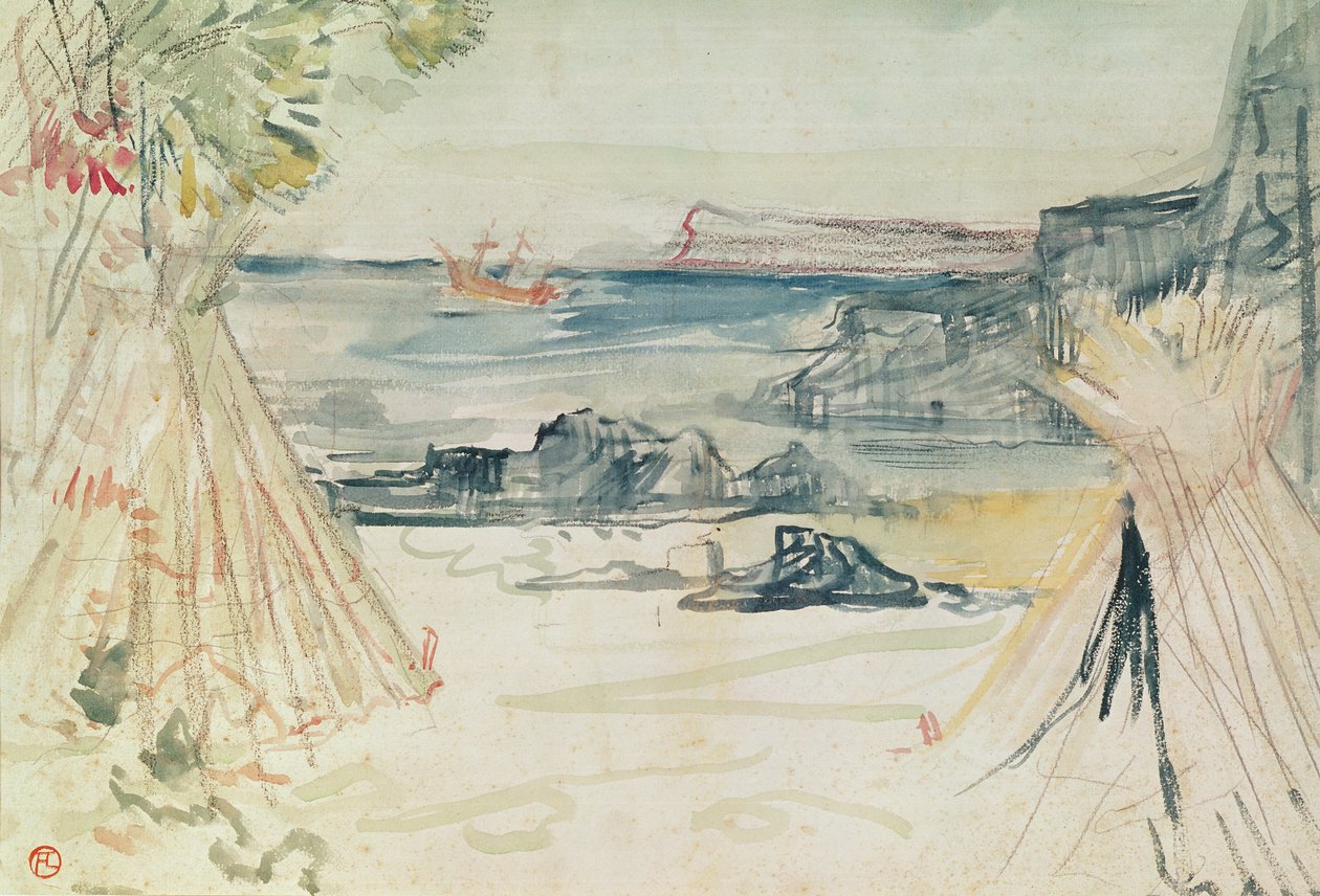Paul en Virginie, 1896 door Henri de Toulouse Lautrec