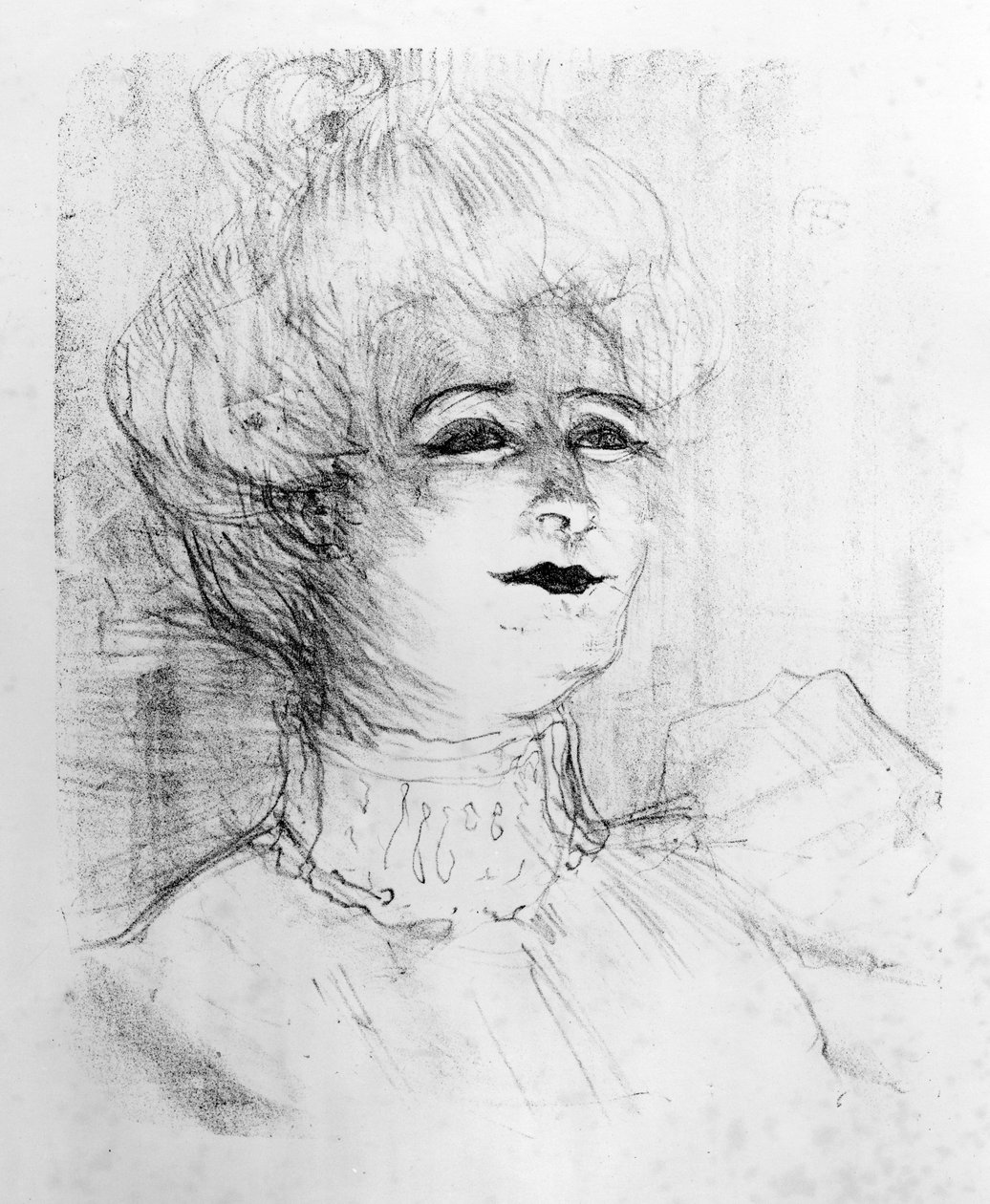 Portret van Marie-Louise Marsy op het podium, 1898 door Henri de Toulouse Lautrec