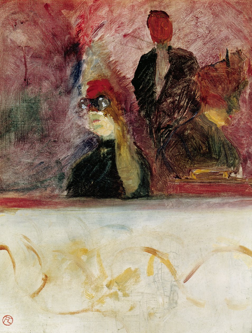 De doos bij de Mascaron Dore, 1893 door Henri de Toulouse Lautrec