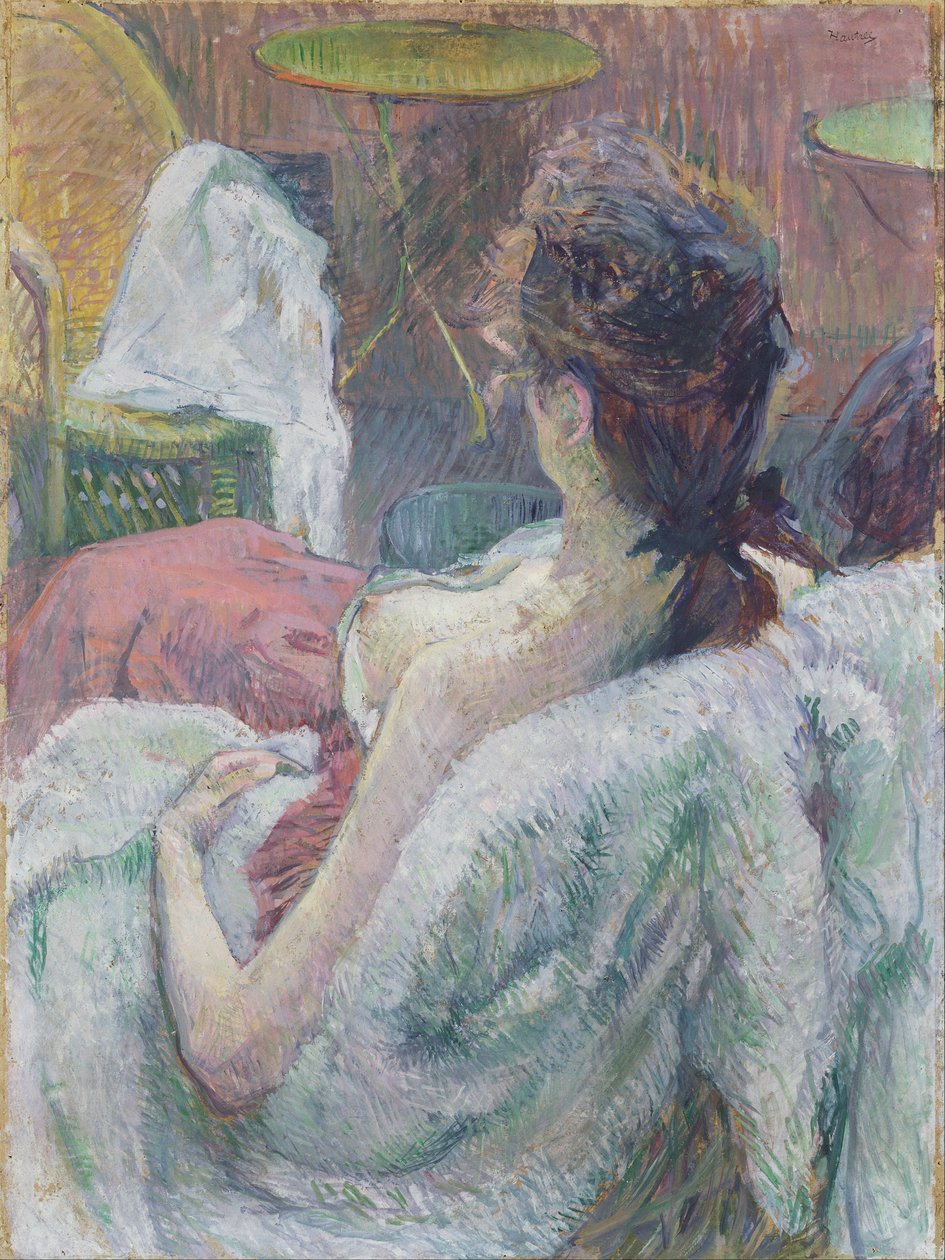 Het model rust door Henri de Toulouse Lautrec
