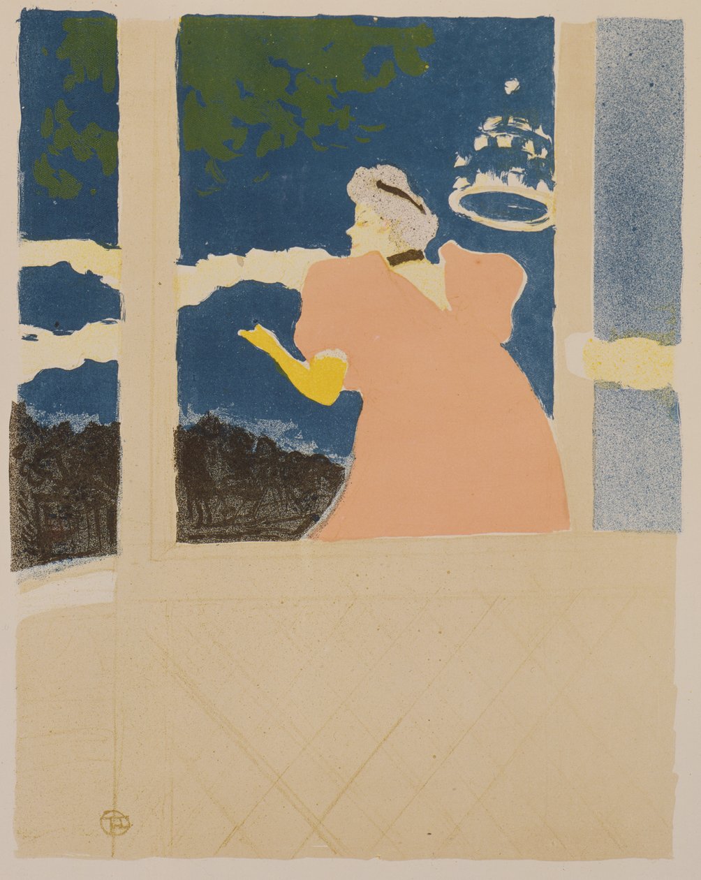 In het Ambassador Theater door Henri de Toulouse Lautrec