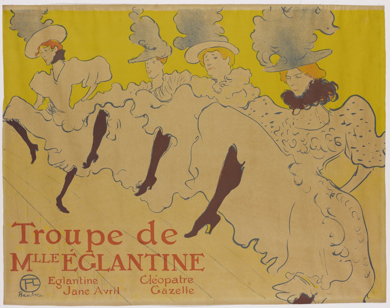 La Troupe de Mademoiselle Eglantine, 1895 door Henri de Toulouse Lautrec