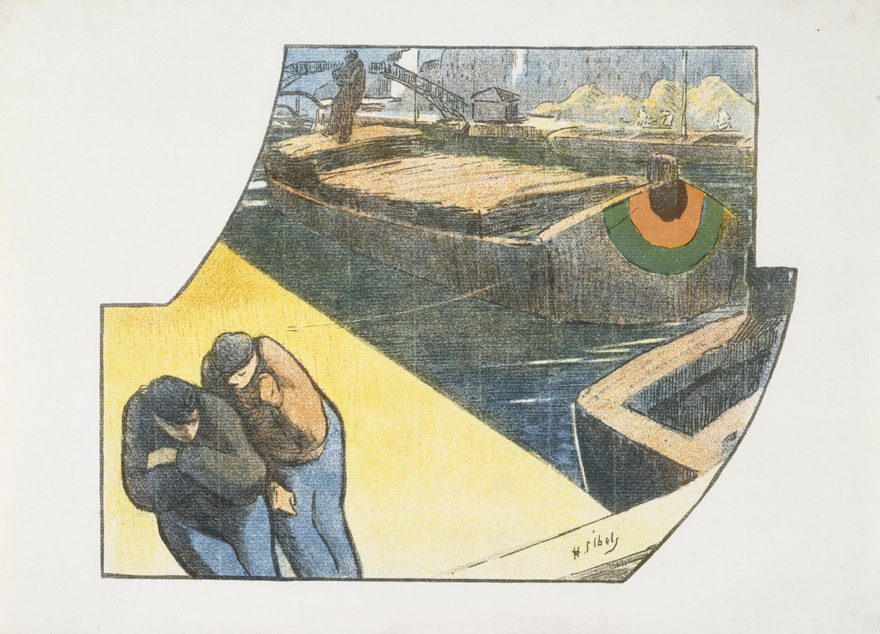 Programma voor de Théâtre Libre productie van Boubouroche, Valet de Coeur door Henri Gabriel Ibels
