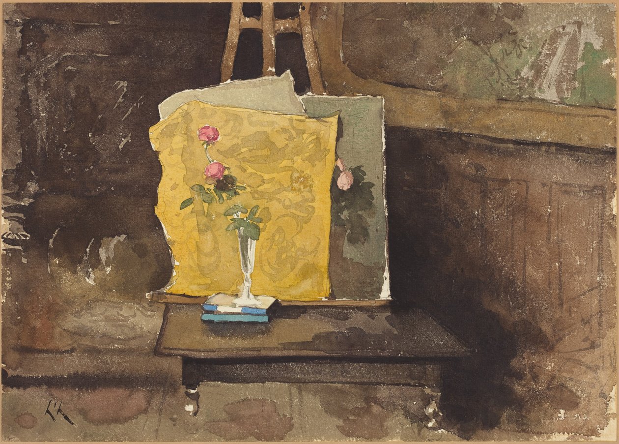 Een hoekje van een atelier door Henri-Joseph Harpignies