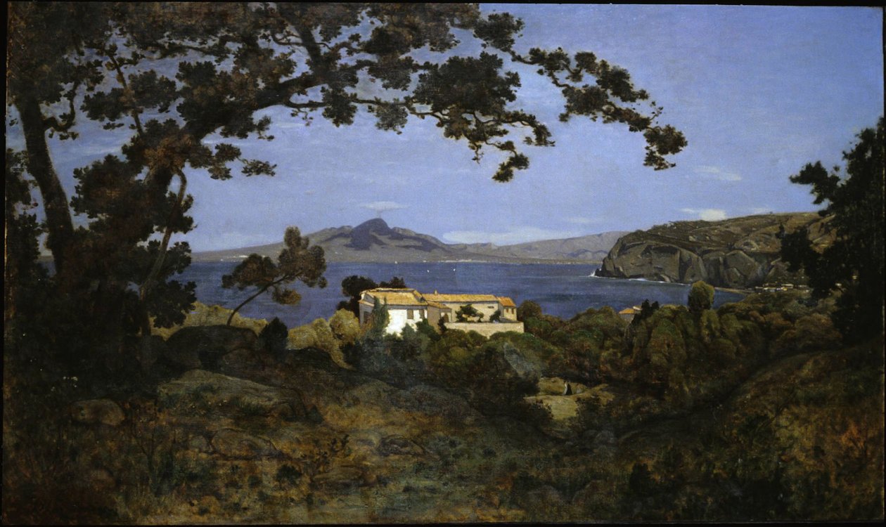 Baai van Napels door Henri-Joseph Harpignies