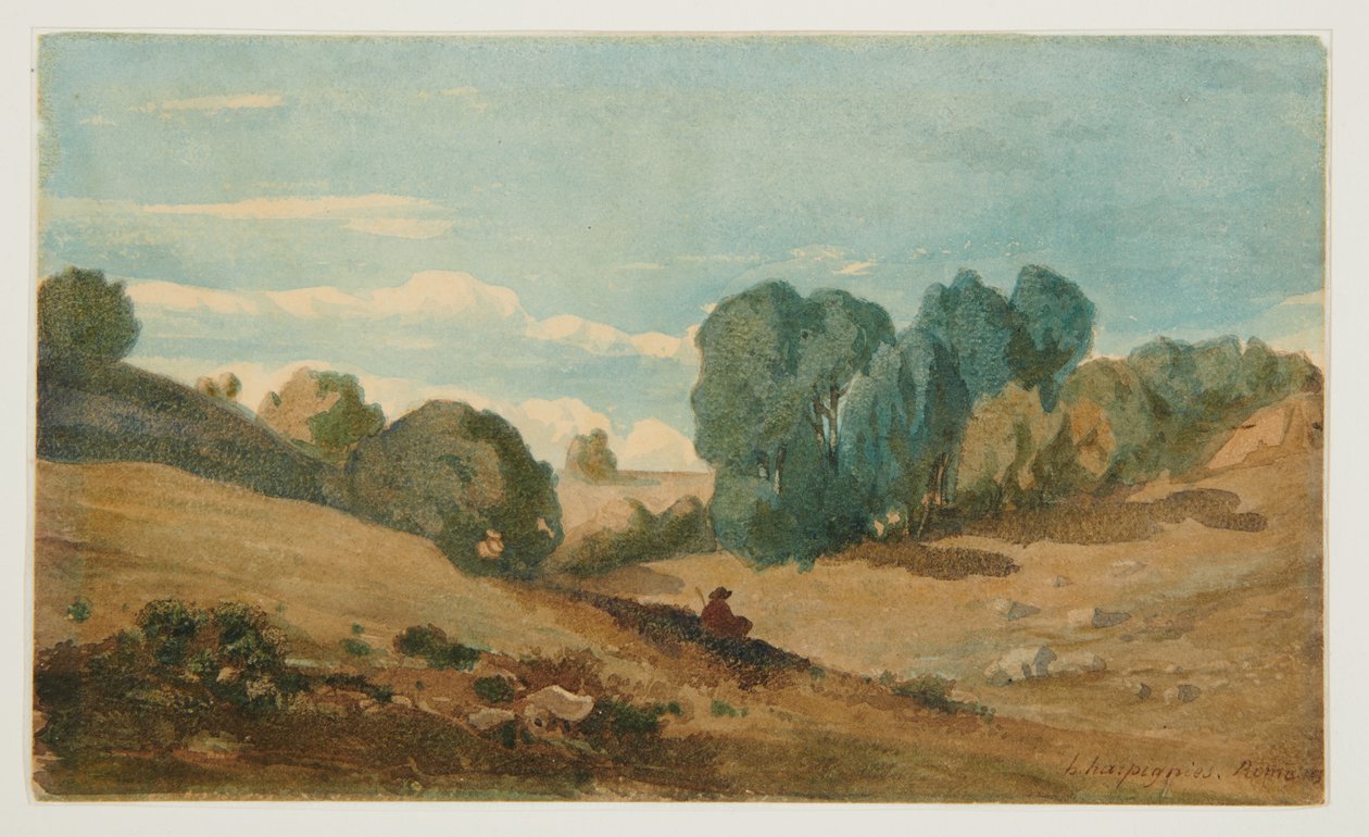 Uitzicht nabij Rome door Henri-Joseph Harpignies