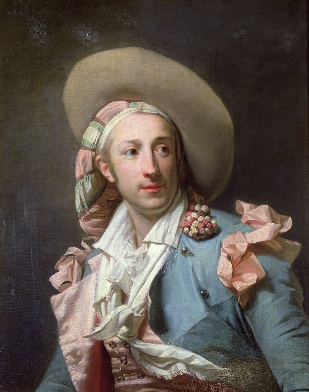 De Acteur Thenard in de Rol van Figaro door Henri Pierre Danloux