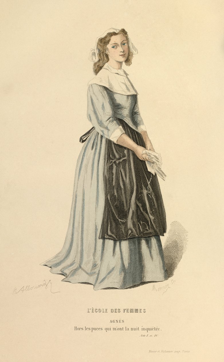 Kostuum voor de rol van Agnes door Henri Allouard