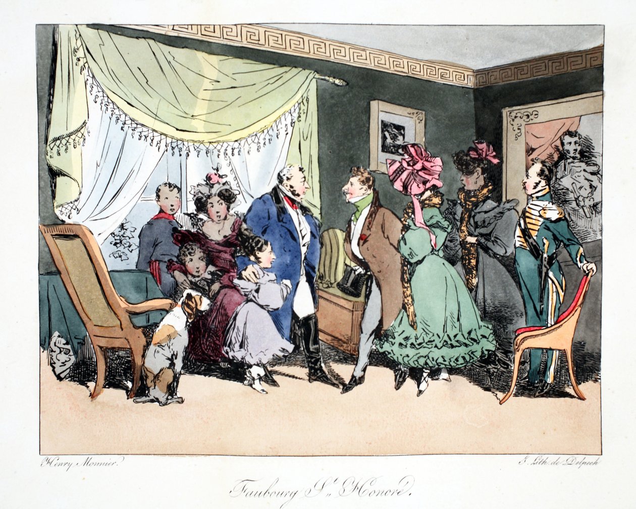 Faubourg St. Honoré, illustratie uit 