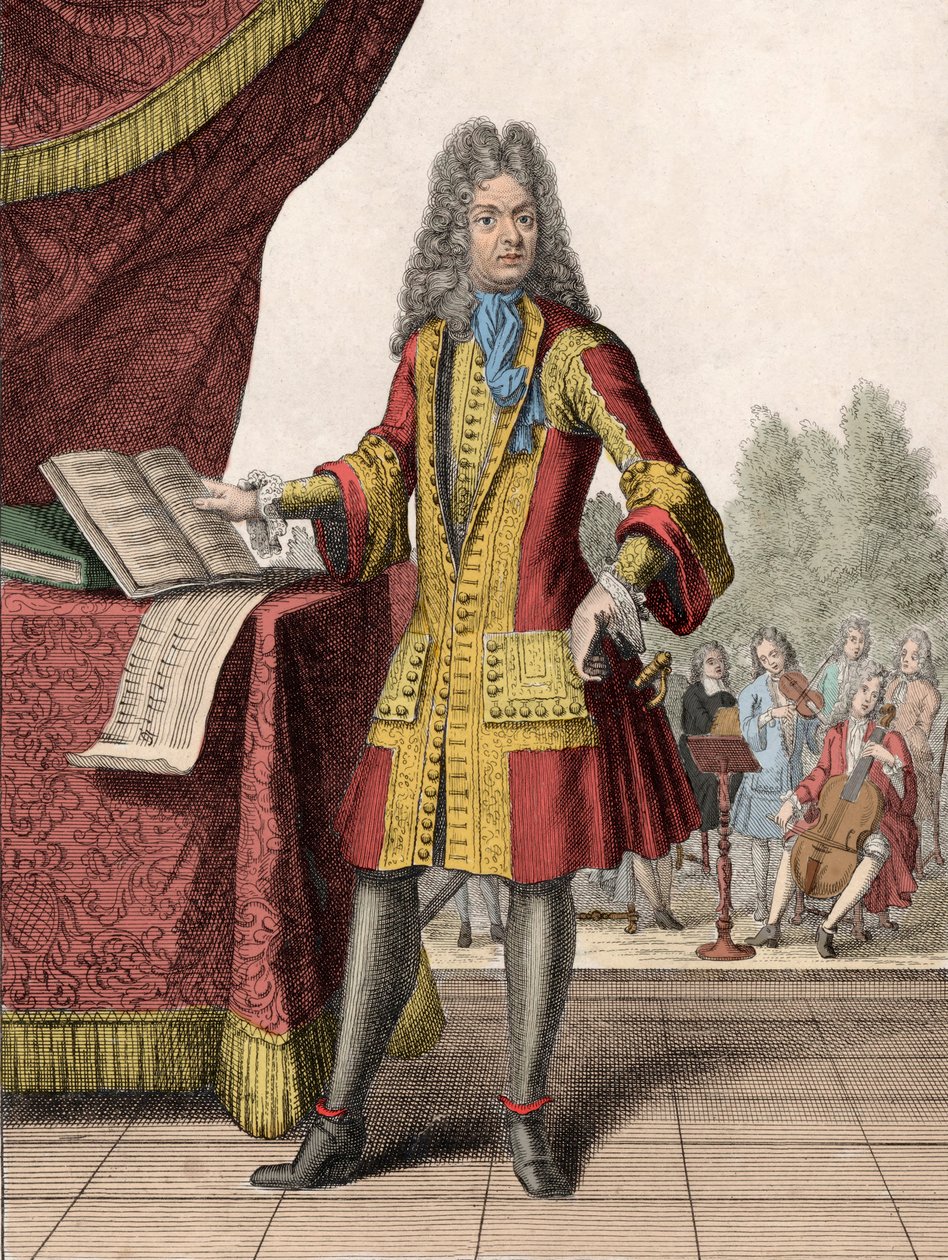 Portret van Jean-Baptiste Lully (1632-1687) door Henri Bonnart