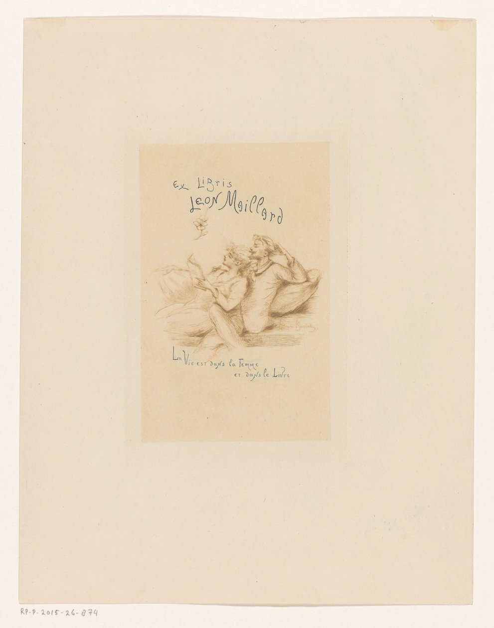 Ex libris van Leon Maillard door Henri Boutet