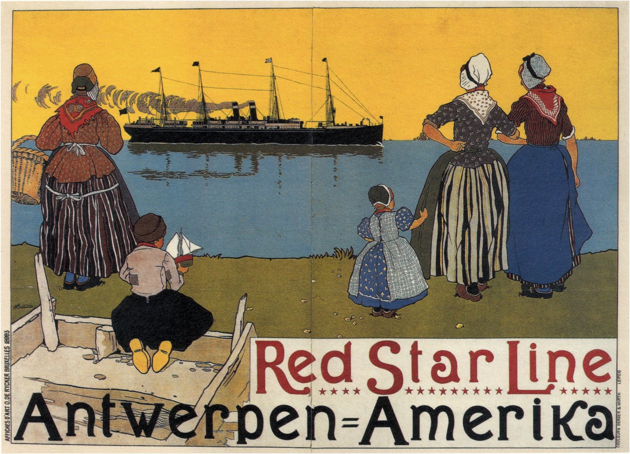 Red Star Line, 1899 door Henri Cassiers