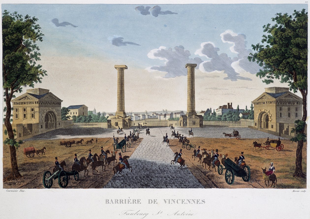 La barrier de Vincennes - in “Vues de Paris” door Henri Courvoisier Voisin