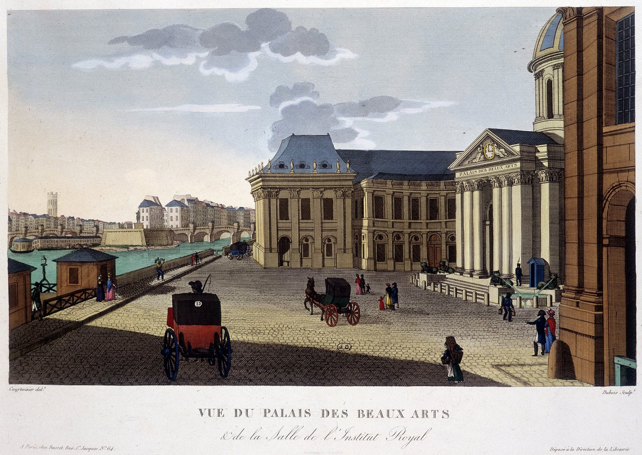 Paleis van Schone Kunsten en het Instituut, circa 1820 - in 