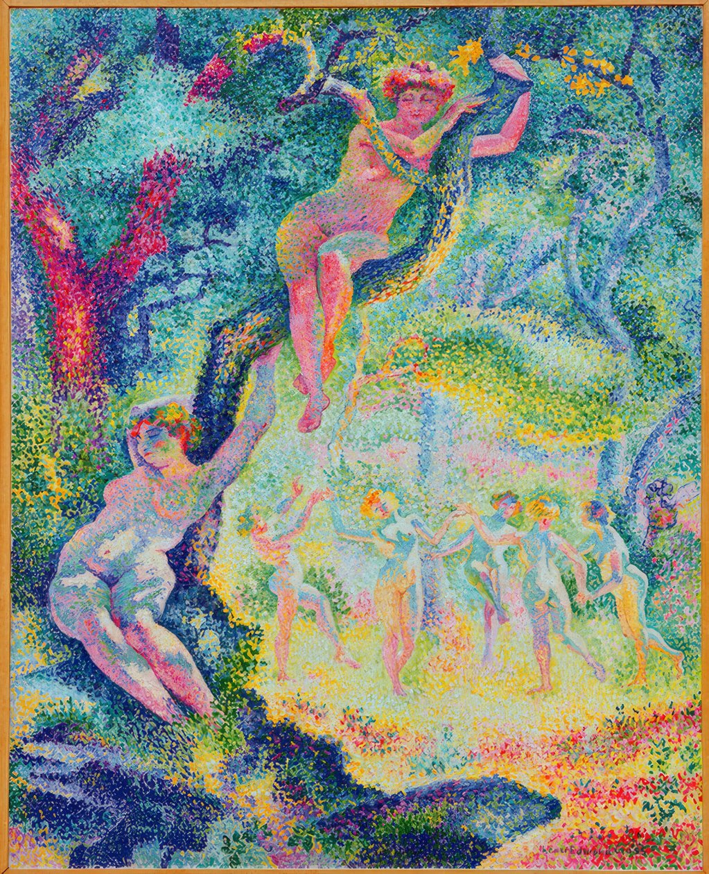 De open plek door Henri Edmond Cross