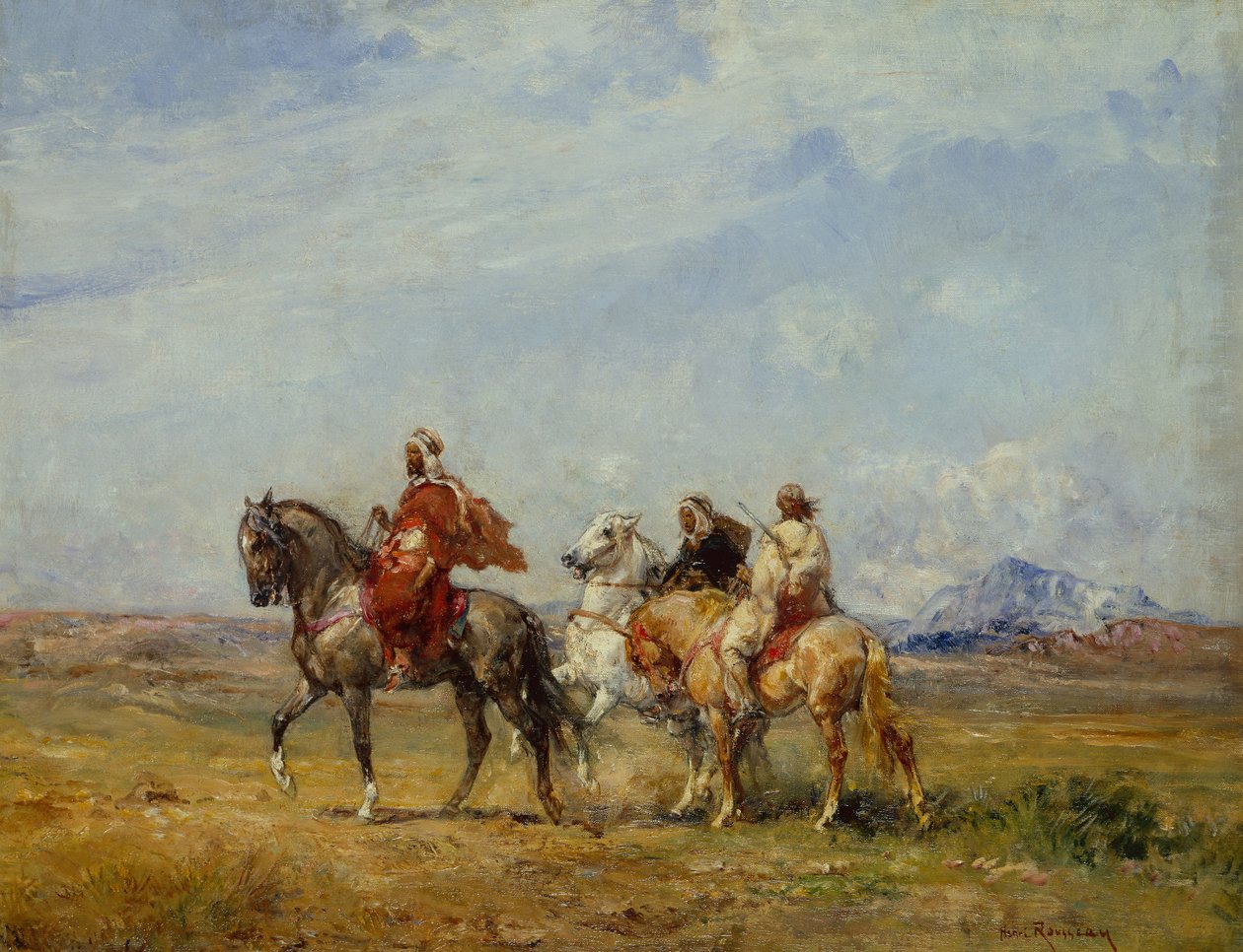 Een Arabische Jachtpartij door Henri Emilien Rousseau