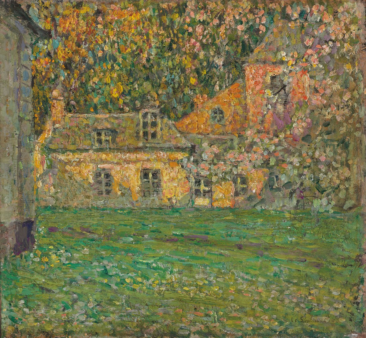Bloeiende bomen door Henri Eugene Augustin Le Sidaner