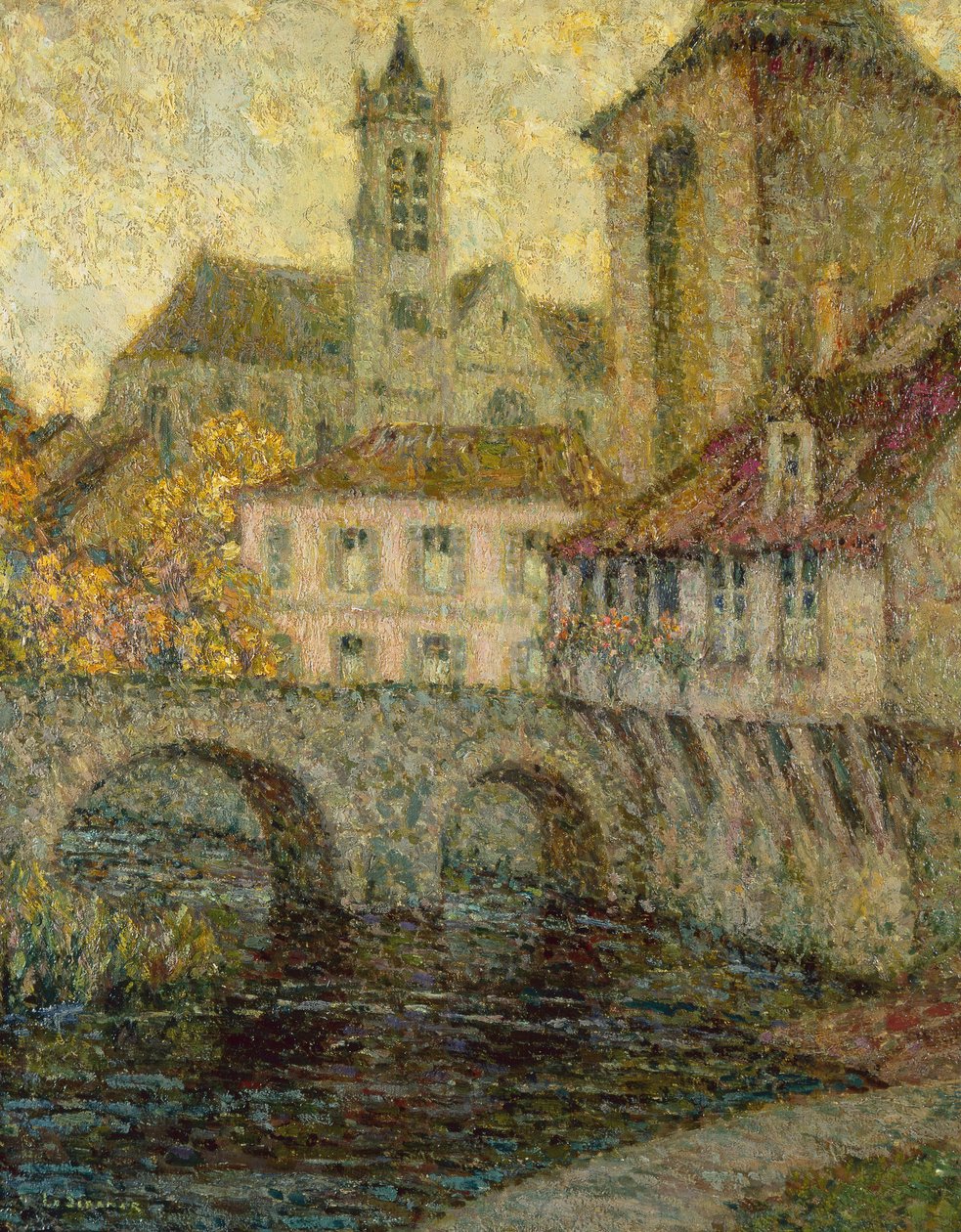 La Porte de Bourgogne, Moret door Henri Eugene Augustin Le Sidaner