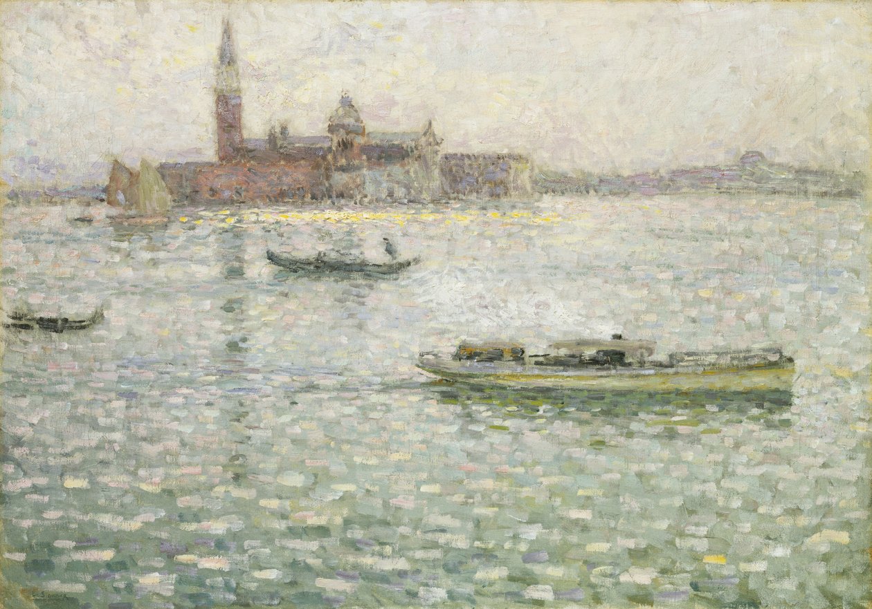San Giorgio Maggiore, Venetië door Henri Eugene Augustin Le Sidaner