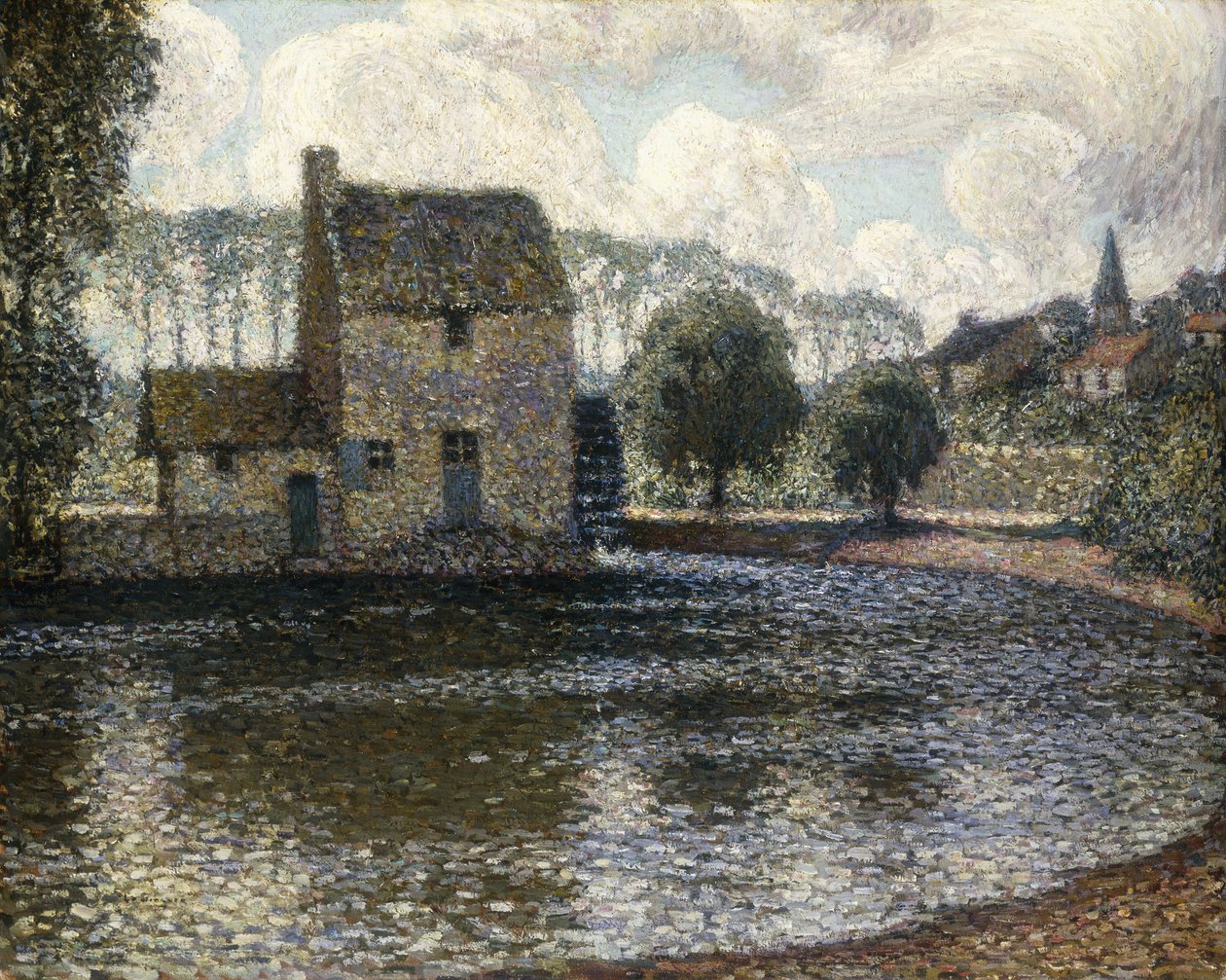 De Grijze Windmolen door Henri Eugene Augustin Le Sidaner