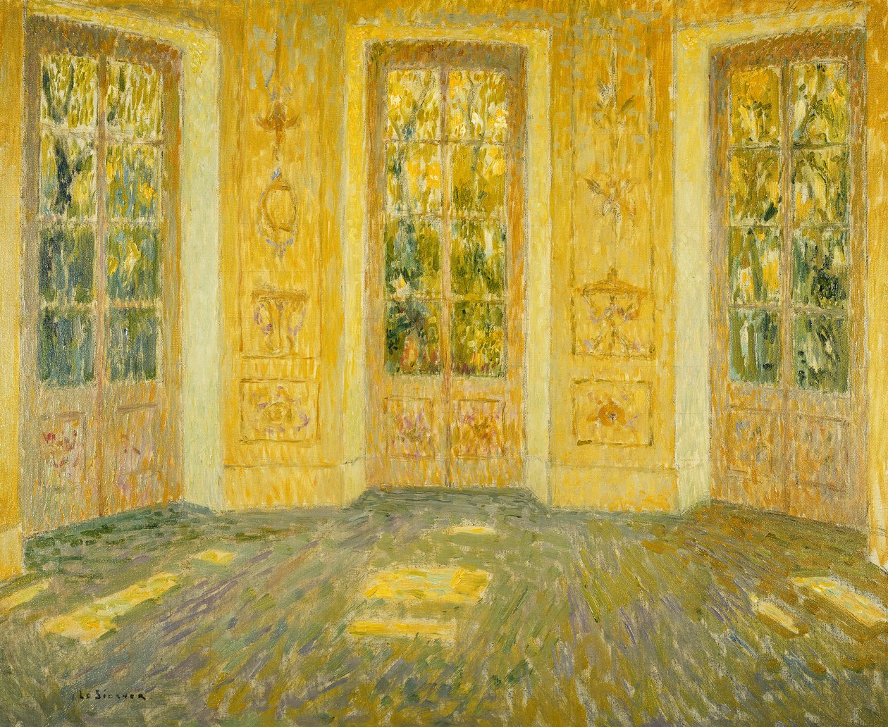 Ramen op het park door Henri Eugene Augustin Le Sidaner