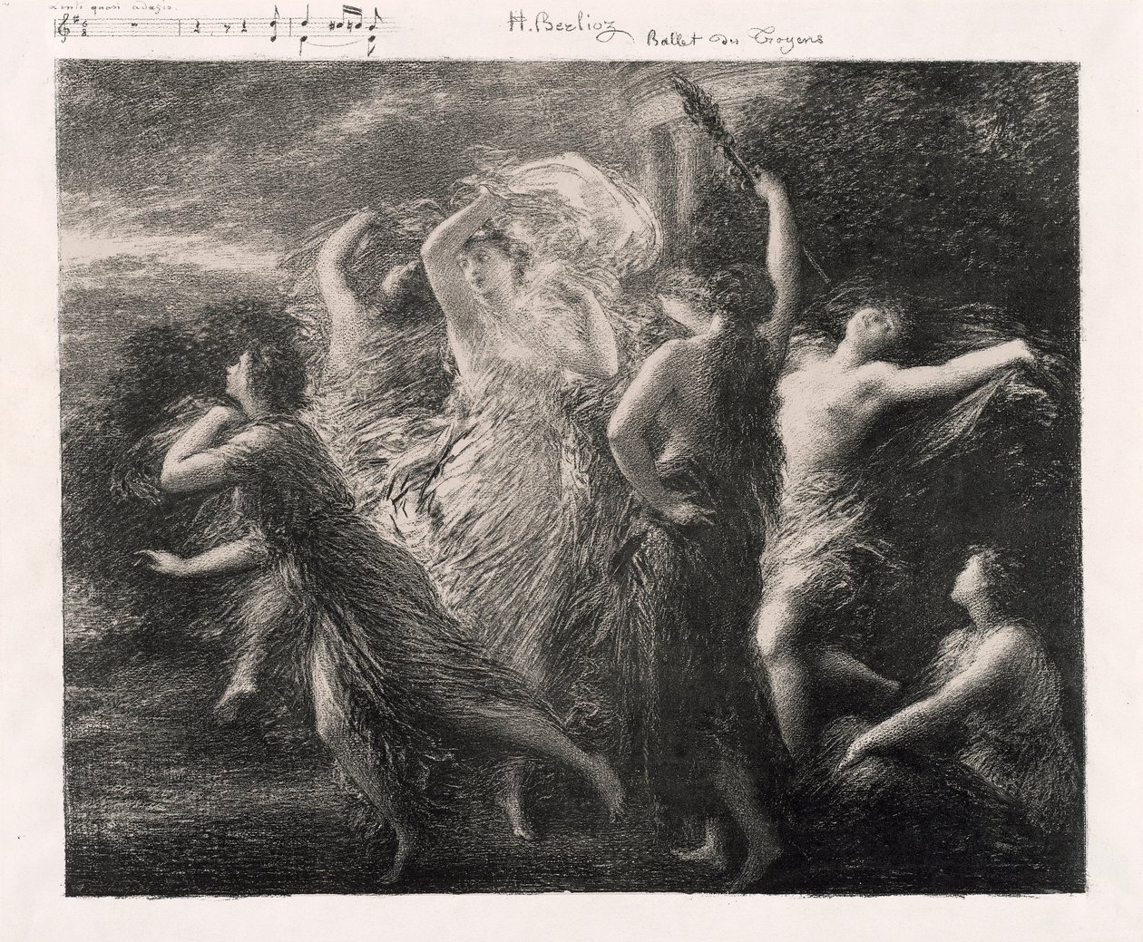 Dans van de Trojanen door Henri Fantin-Latour