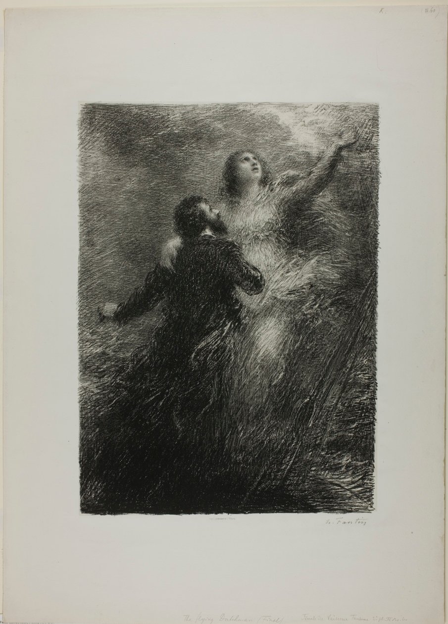 Finale van de Vliegende Hollander, tweede plaat door Henri Fantin-Latour