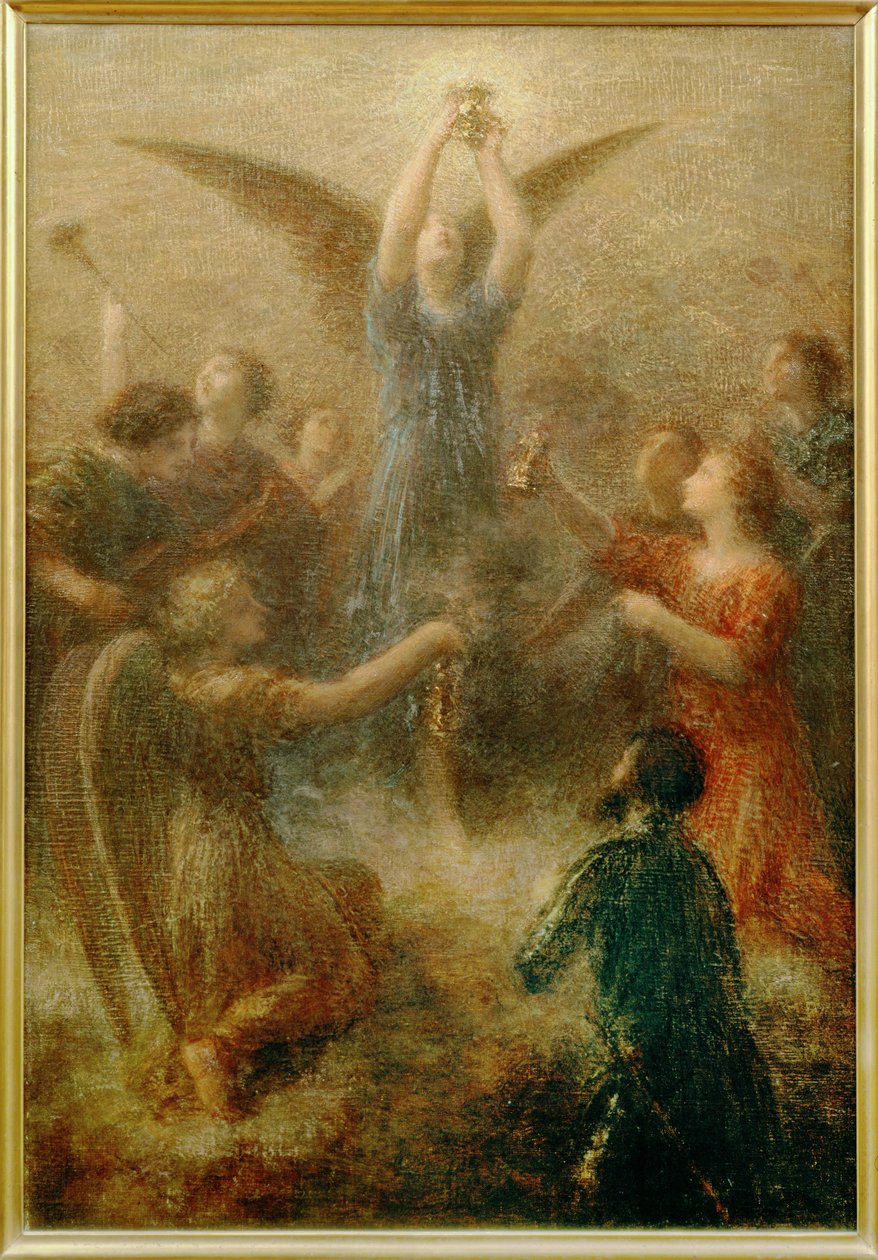 Lohengrin (schilderij op doek) door Henri Fantin-Latour