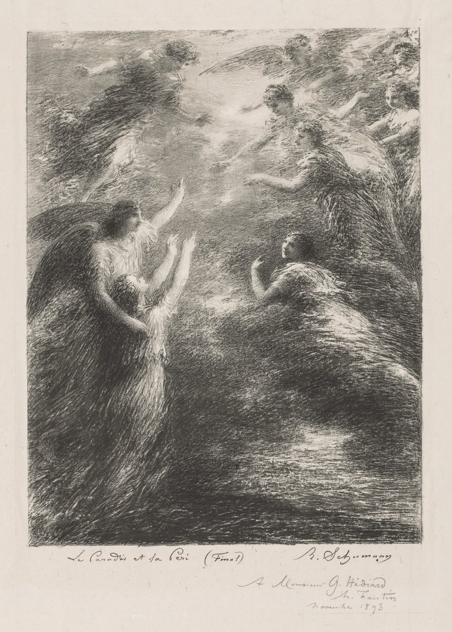 Paradijs en de Peri door Henri Fantin Latour