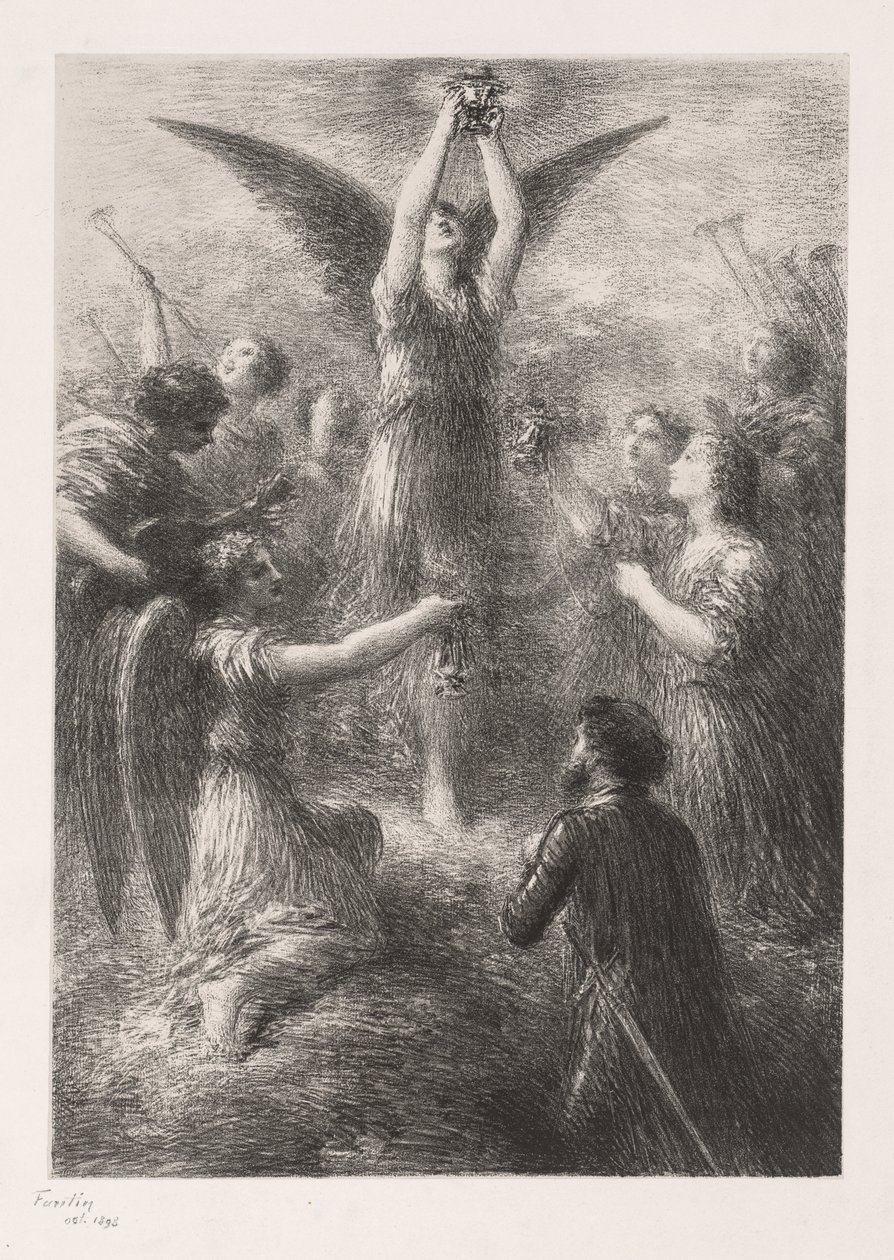 Prelude tot Lohengrin door Henri Fantin-Latour