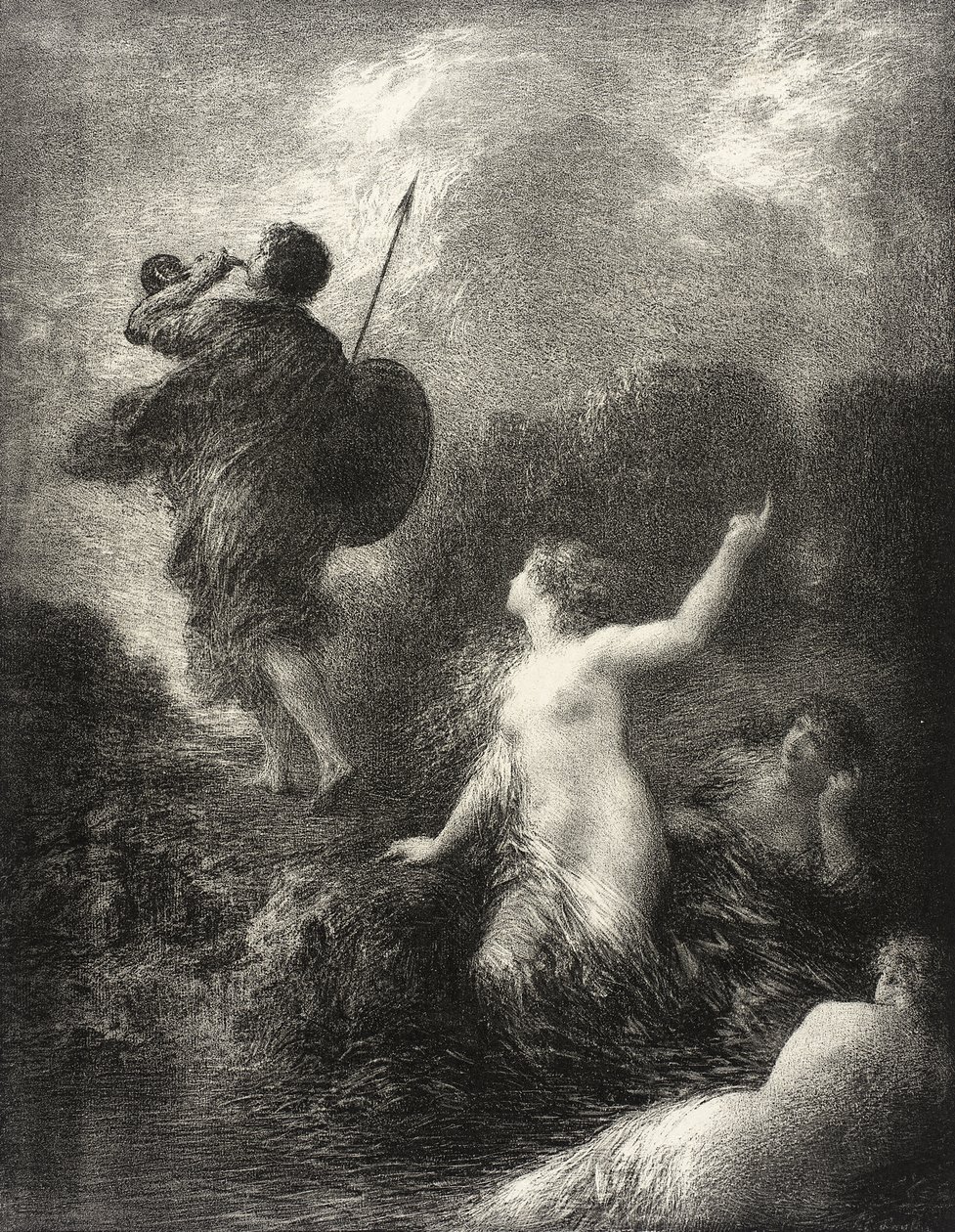 Siegfried en de Rijnmaagden door Henri Fantin-Latour