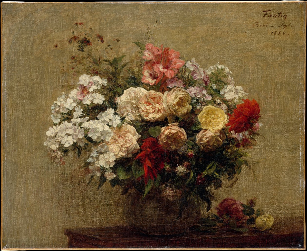 Zomerbloemen door Henri Fantin-Latour